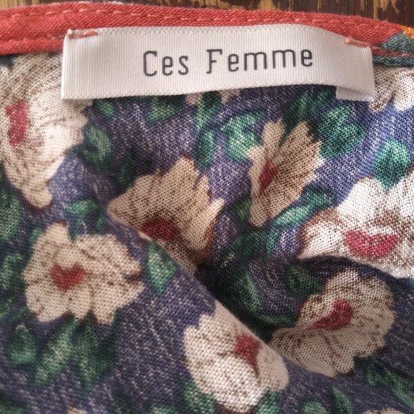 Ces Femme Floral Boho Blouse Women's Small - Picture 4 of 6